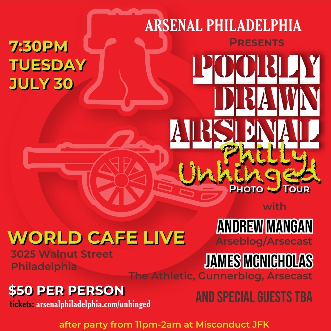 WAIT LIST FOR  "UNHINGED PHILLY PHOTO TOUR" w/ POORLY DRAWN ARSENAL, ANDREW MANGAN, & JAMES MCNICHOLAS @ WORLD CAFE LIVE TUESDAY  JULY 30 7:30PM 
